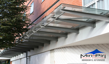 Glass Canopy Detail | Glass Canopy Fittings Stainless Steel | Glass Awning, Goa
