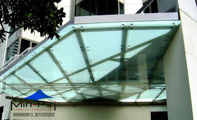 Glass Awnings For Home - Manufacturers, Dealers, Contractors, Suppliers, Delhi, 