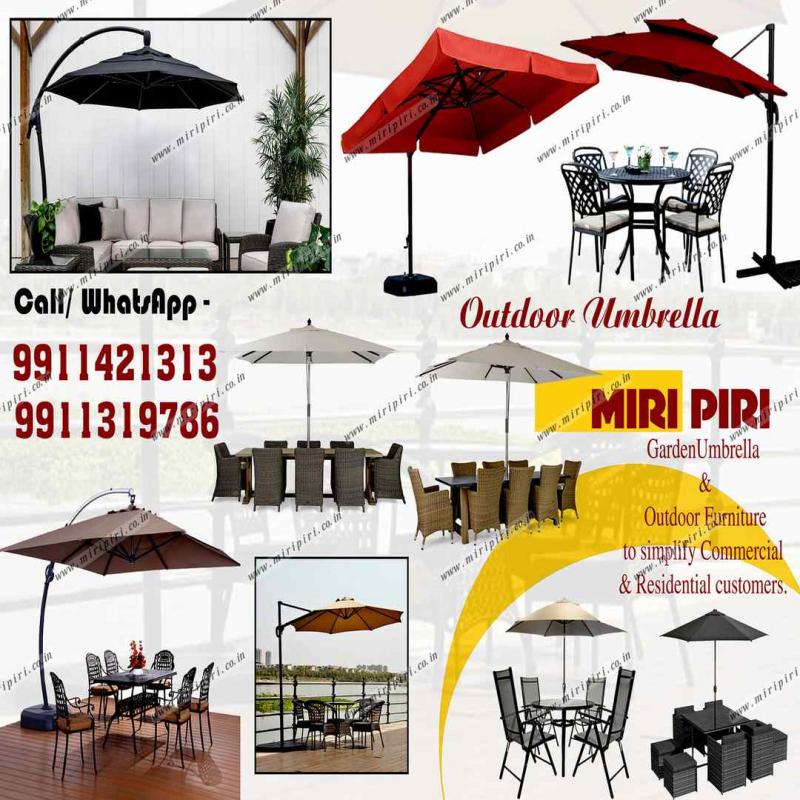 Outdoor Garden Umbrella Manufacturers in Delhi, India. umbrella for cafe, Hotels
