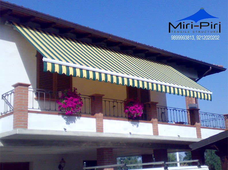 Retractable Window Awnings Manufacturer, Contractors, Service Provider, India.