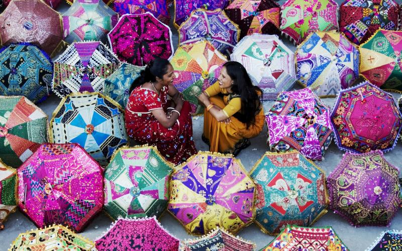 Traditionally Handcrafted Umbrella, Embroidered Umbrellas, Fashion Umbrellas, Tr