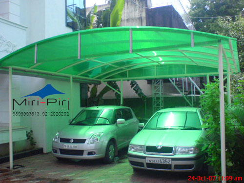 Cantilever Polycarbonate Car Parking Structures, Car Shades, Parking Structures,